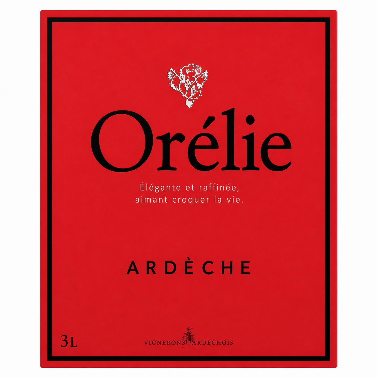 BIB 3L LE CUBE ORELIE ROUGE